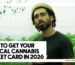 A man in a beanie standing thoughtfully in a brightly lit indoor cannabis cultivation room, featured as the header graphic for the Phuket High guide on "How to Get Your Medical Cannabis Phuket Card in 2026."