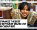 Smiling Phuket High staff member holding up two glass jars of cannabis flower beside the title "What Makes the Best Weed in Phuket Stand Out From Cheap Bud."